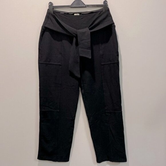Joie wide leg capris pants Black waist high rise Size xl - Picture 9 of 15